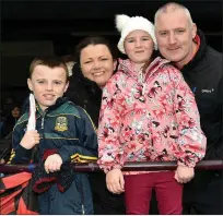  ??  ?? Eoin, Rosina, Leia and John Gilespie at the finals.