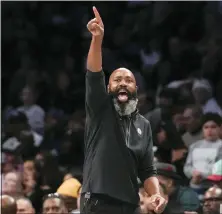  ?? MARY ALTAFFER — THE ASSOCIATED PRESS ?? Brooklyn Nets head coach Jacque Vaughn agreed to a multiyear extension to remain with the team.