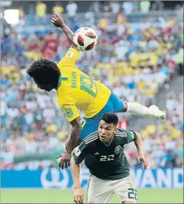  ?? FOTO: GETTY IMAGES ?? Willian voló alto ante México. Grau lo vio ‘in situ’