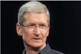  ??  ?? Tim Cook paid tribute to co-founder Steve Jobs.