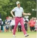  ?? PATRICK SMITH/GETTY ?? Justin Thomas reacts on the first green of the third round of the U.S. Open.