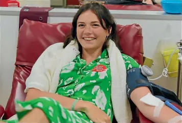  ?? LILA PITCHER ?? Every 18 minutes, someone in New Zealand needs blood or plasma. Donating blood will take less than an hour of your day every four months. Do it, says Lila Pitcher.