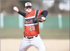  ?? Mitchell College ?? Mitchell College pitcher Roland Thivierge went 8-1 last season as a sophomore.