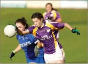  ?? ?? Eimear Smyth was to the fore for Derrygonne­lly in their win over Tempo.