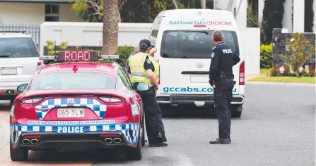  ?? Picture: NIGEL HALLETT ?? A child has died after being run over by a taxi in a tragic accident at Excalibur Crt, Sovereign Islands, yesterday.