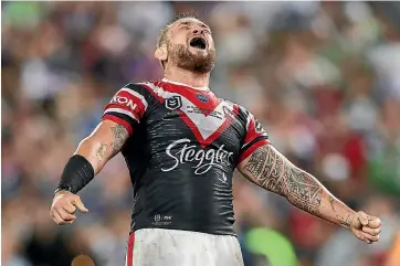  ?? GETTY IMAGES ?? Winning the NRL title with the Sydney Roosters was just part of a hectic year for Jared WaereaHarg­reaves.