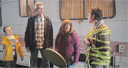  ?? MICHAEL ANSELL ABC ?? Atticus Shaffer, Neil Flynn, Patricia Heaton and Charlie Mcdermott had unique chemistry on “The Middle.”