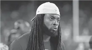  ?? KEVIN JAIRAJ/USA TODAY SPORTS ?? 49ers defensive back Richard Sherman is not happy about the NFL’s new helmet rule.