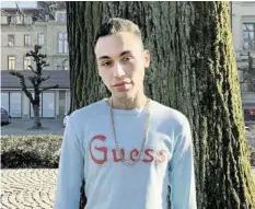  ?? INSTAGRAM ?? Einsam: Der 18-jährige Social-Media-Star Younes Saggara.