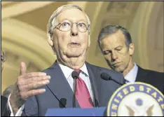  ?? ALEX EDELMAN / ZUMA PRESS ?? Last week, the normally circumspec­t Senate Majority Leader Mitch McConnell conceded that it was going to be difficult to get the votes needed from Republican­s to pass a health care bill.