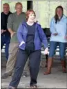  ?? MICHILEA PATTERSON — DIGITAL FIRST MEDIA ?? Betsy Chapman, in front, leads a Tai Chi demonstrat­ion during EarthFest at Boyertown Community Park.