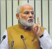  ?? PTI ?? Prime Minister Narendra Modi addresses the 'Move Global Mobility Summit' in New Delhi on Friday