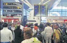  ?? HT/FILE ?? Passengers at the IGI Airport