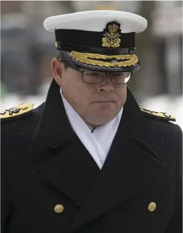  ?? ADRIAN WYLD / THE CANADIAN PRESS ?? The defence team for Vice-Admiral Mark Norman has been given copies of the notes taken by Crown prosecutor­s when meeting with government lawyers.