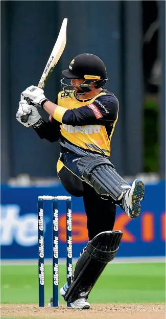  ?? PHOTOSPORT ?? In-form Wellington batsman Devon Conway becomes eligible for Black Caps selection in September, three years after moving from South Africa.