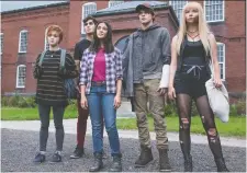  ?? DISNEY STUDIOS ?? Maisie Williams, left, Henry Zaga, Blu Hunt, Charlie Heaton and Anya Taylor-Joy star in the much-delayed The New Mutants.