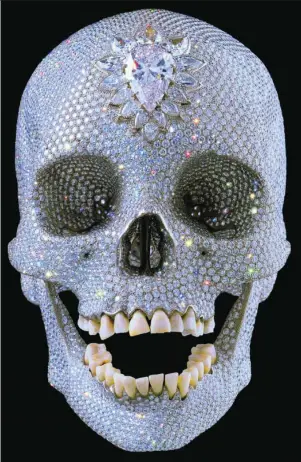  ?? EFE ?? «Por el amor de Dios», la calavera con diamantes de Hirst que pronto fue copiada