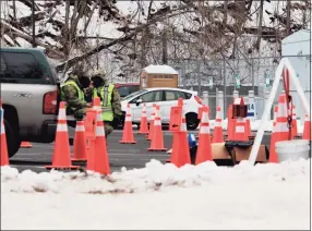  ?? Cassandra Day / Hearst Connecticu­t Media ?? Operations at the Community Health Center’s new Vine Street mass vaccinatio­n center have so far gone smoothly, according to founder and CEO Mark Masselli.