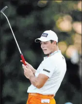  ?? The Associated Press Mike Stewart ?? Viktor Hovland was on the cusp of the Fedex Cup trophy and an $18 million payday Saturday at the Tour Championsh­ip.