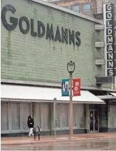  ?? MILWAUKEE JOURNAL SENTINEL ?? The popular store Goldmann's stands gutted and emptied in 2011.
The sign was removed in 2015