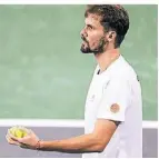  ?? FOTO: DPA ?? Oscar Otte steht im Davis Cup vor einem schweren Spiel.
