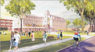  ?? SUBMITTED IMAGE ?? This is a conceptual image of what the Centre for Arts, Culture and Innovation that New Dawn is proposing for the former Holy Angels convent may look like if the project goes ahead. The $12 million developmen­t attracted $3.2 million in funding from the...