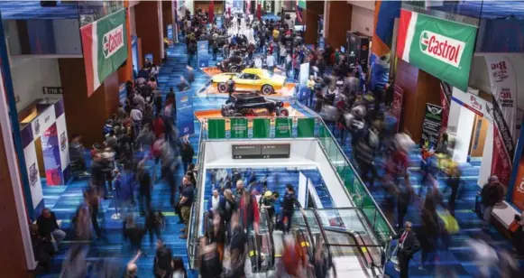  ?? MARCUS OLENIUK/TORONTO STAR ?? One of the big attraction­s at this year’s show was the special presentati­on of the 50 Years of Hot Wheels, much to the delight of at least one 12-year-old visitor from Kingston.