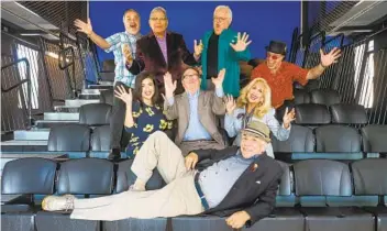  ?? HOWARD LIPIN U-T ?? Company co-founder William Virchis (front) with (second row, from left) Patricia Del Campo, Luis Aragon and Barbara Avalos; and (back row, from left) Joey Molina, Ron Baza, Kent Brisby and Bernie Flash Kellish.