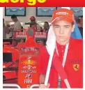  ?? ?? Emlék
Gergő gyerekkora óta óriási Ferrari-rajongó, 2008-ban tűzpirosba öltözve szurkolt az egyik futamon