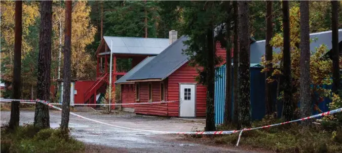  ?? FOTO: TOR ERIK SCHRØDER, NTB SCANPIX ?? Ulykken fant sted på dette området på øvingsfelt­et til Agder-politiet i Birkenes.