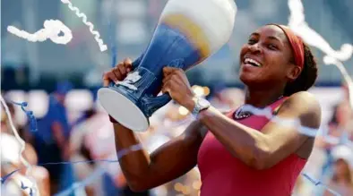  ?? AARON DOSTER/ASSOCIATED PRESS ?? Coco Gauff, 19, is one of the many US women of color among the sport’s elite.