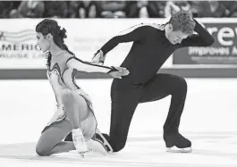  ?? CAIRNS/COLUMBUS DISPATCH ?? Madison Chock and Evan Bates captured their fifth U.S. ice dance title.