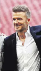  ??  ?? El exfutbolis­ta David Beckham.