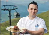  ??  ?? HIGH QUALITY: chef Donald Macneil showing off thewinning menu