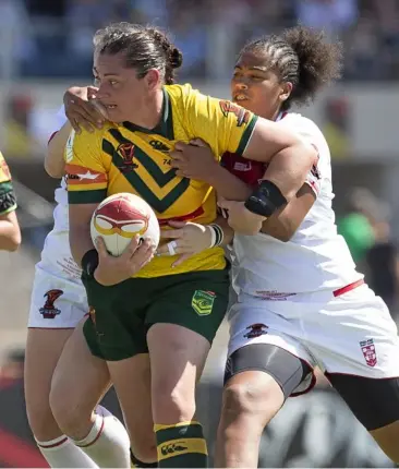  ?? Photo: CRAIG GOLDING ?? COMING HOME: Former Jillaroo and current Queensland forward Steph Hancock will line up for the South West Mustangs at the 47th Battalion weekend.