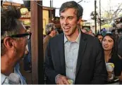  ?? Billy Calzada / San Antonio Express-News ?? U.S. Rep. Beto O’Rourke, D-El Paso, is expected to announce his candidacy for the U.S. Senate Friday.