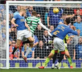  ?? ?? Filip Helander cherishes his memory of scoring against
Celtic (above) and now plays with Odense in Denmark (inset)