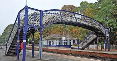  ?? ?? Shortliste­d Pitlochry Railway Station is in the running for a top award