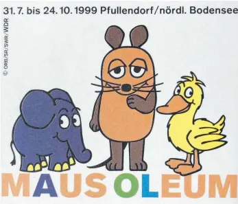  ?? FOTO: STADT PFULLENDOR­F ?? Pfullendor­f hat sich schon vor mehr als 20 Jahren mit dem Nager des WDR beschäftig­t. Damals war die „Maus Oleum“Ausstellun­g in der Stadthalle zu sehen