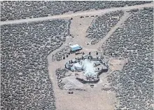  ?? TAOS COUNTY SHERIFF'S OFFICE NEW YORK TIMES ?? The compound in Amalia, N.M., where 11 malnourish­ed children and the decomposin­g body of a young boy were discovered.