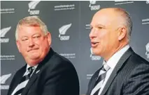  ?? Photo: Fairfax NZ ?? Facing change: New Zealand Cricket board chairman board chairman Chris Moller, left, and chief executive David White at a press conference this week.