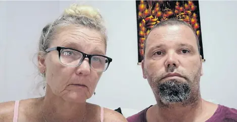  ??  ?? GET US OUT: Yolanda and Pierre Wilkinson have been stranded in Laos since March 15. They are desperate to return to Port Elizabeth