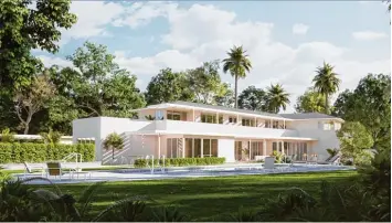  ?? Foto: Rebuild.ing, H2S Architekte­n, dpa ?? Die Computergr­afik zeigt das restaurier­te Thomas Mann Haus in Los Angeles.