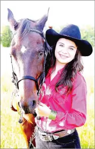  ?? COURTESY PHOTO ?? Abby Sizemore, 19, of Springdale, has entered the Miss Lincoln Riding Club rodeo queen competitio­n.