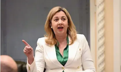  ?? Photograph: Darren England/AAP ?? Queensland Premier and Minister for the Olympics Annastacia Palaszczuk is seen during Question Time at Queensland Parliament House in Brisbane, Wednesday, October 12, 2022. (AAP Image/Darren England) NO ARCHIVING