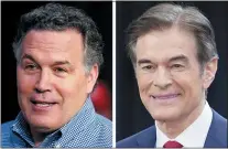 ?? FILE — THE ASSOCIATED PRESS ?? Pennsylvan­ia Republican Senate candidates David McCormick, left, and Mehmet Oz during campaign appearance­s in May 2022 in Pennsylvan­ia.