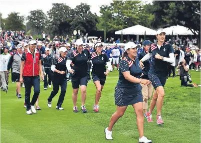  ??  ?? The Solheim Cup at St Leon-Rot Golf Club, Germany, in 2015.