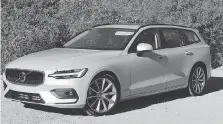  ??  ?? The 2019 Volvo V60 looks sleek and stunning from any angle.