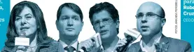  ??  ?? Dados. Mayana, Toth, Amaro e Maluf discutiram uso dos grandes bancos de dados sobre saúde