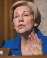  ??  ?? Elizabeth Warren